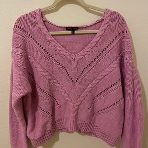 kendall and kylie purple chunky sweater
